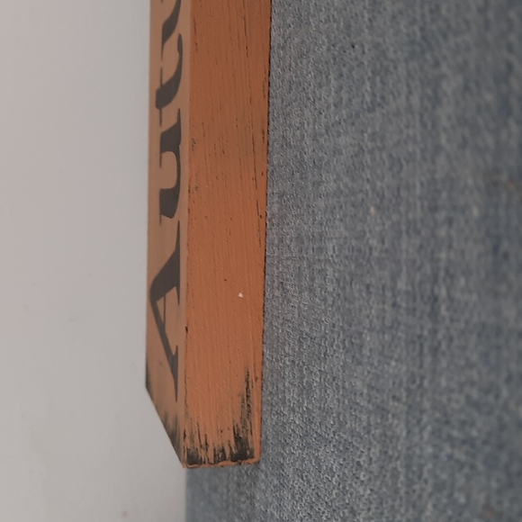 Solid Wood Shelf Sitter Sign Rustic Autumn Blessings Thanksgiving Fall Harvest - Picture 2 of 4